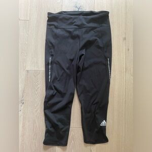 Adidas cropped running pants - size M